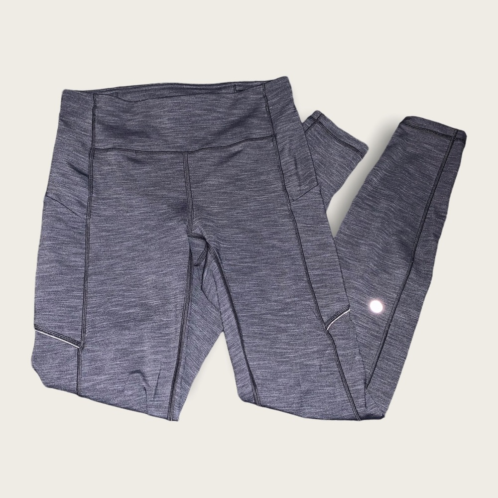 Lululemon Athletica Speed Up Tight 28" Heathered Black SZ 4